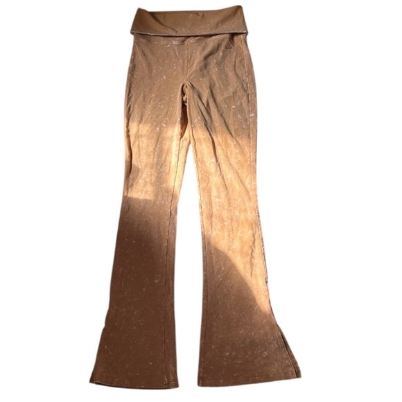 PINK Victoria's Secret Brown Flare Wide Leg Jeans - Picture 3 of 7